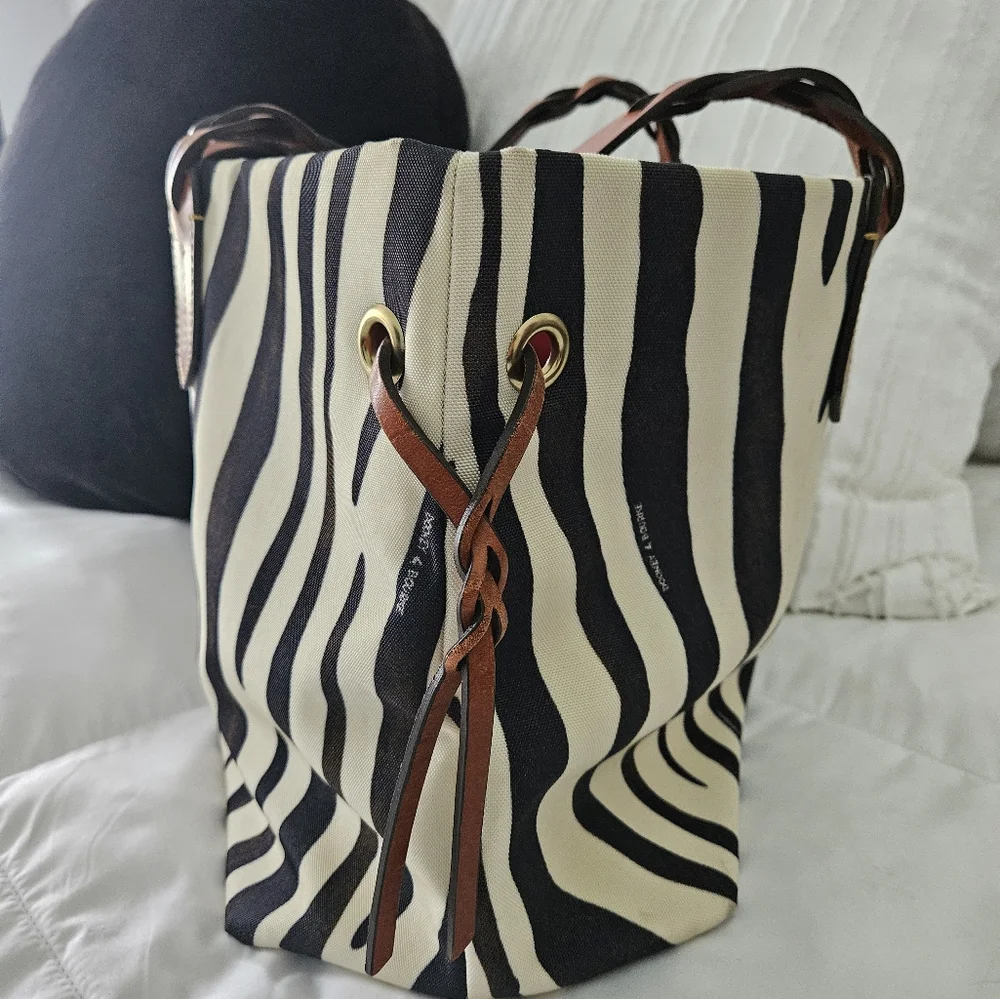 Dooney & Bourke Zebra Tote - Picture 4 of 11